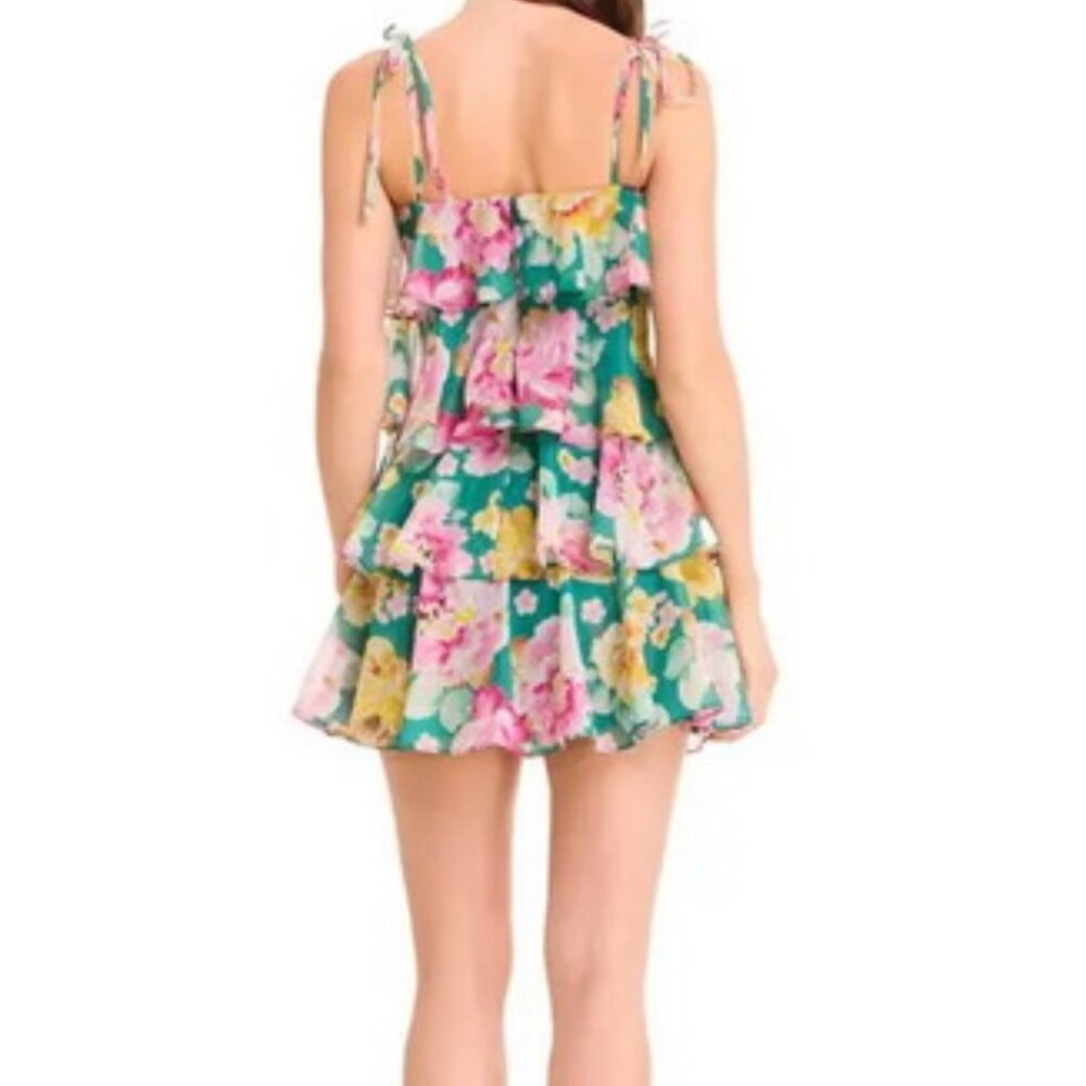 Dress The Population Pine Multi Pixie Tiered Meta… - image 3